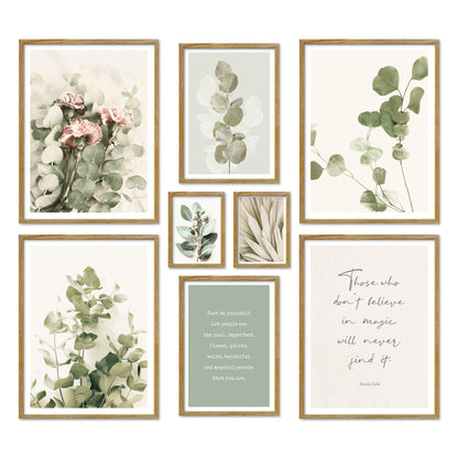 Poster Set Eucalyptus Bilderwand Wandbilder Eukalyptus ARTFAVES