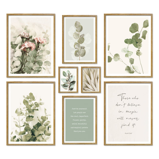 Poster Set Eucalyptus Bilderwand Wandbilder Eukalyptus ARTFAVES