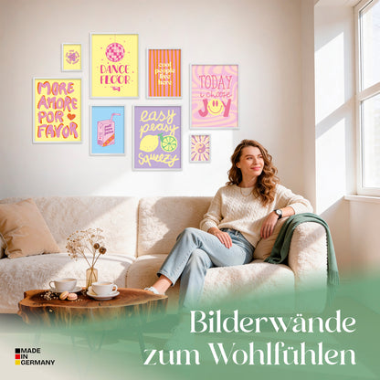 Poster Set Fancy Dopamine Art Bilderwand Wandbilder Abstrakte-Kunst ARTFAVES