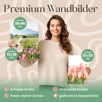 Poster Set Frühlingserwachen Bilderwand Wandbilder Frühling ARTFAVES