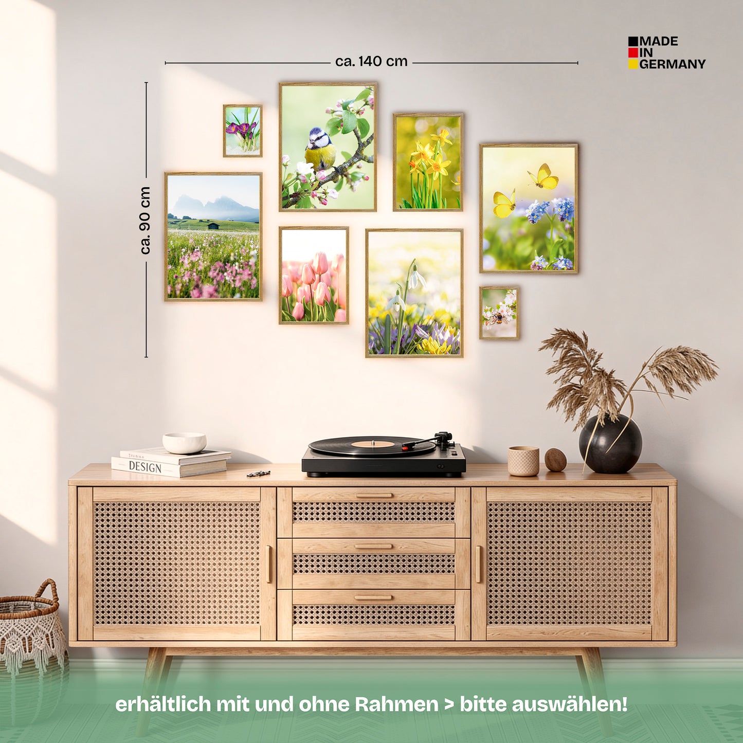 Poster Set Frühlingserwachen Bilderwand Wandbilder Frühling ARTFAVES