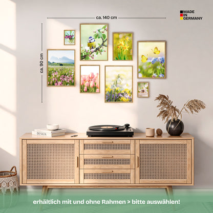 Poster Set Frühlingserwachen Bilderwand Wandbilder Frühling ARTFAVES