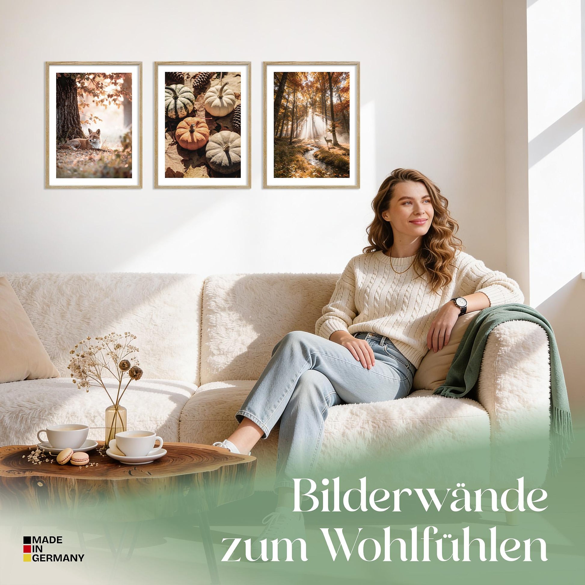 Poster Set Herbst Momente 1 Bilderwand Wandbilder Herbst ARTFAVES