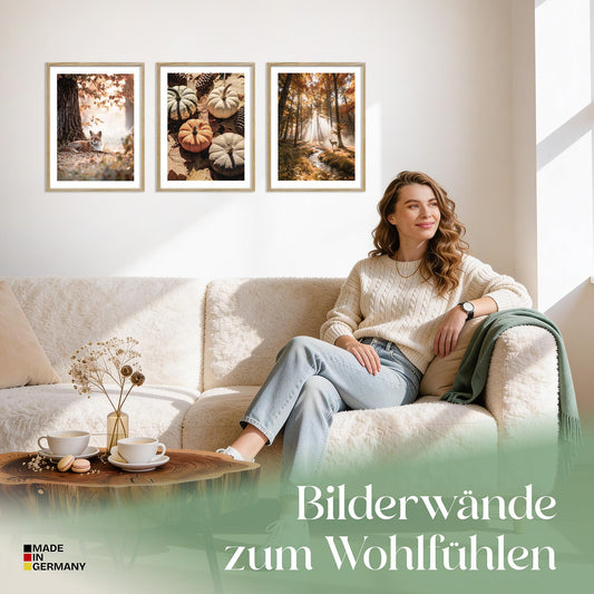 Poster Set Herbst Momente 1 Bilderwand Wandbilder Herbst ARTFAVES