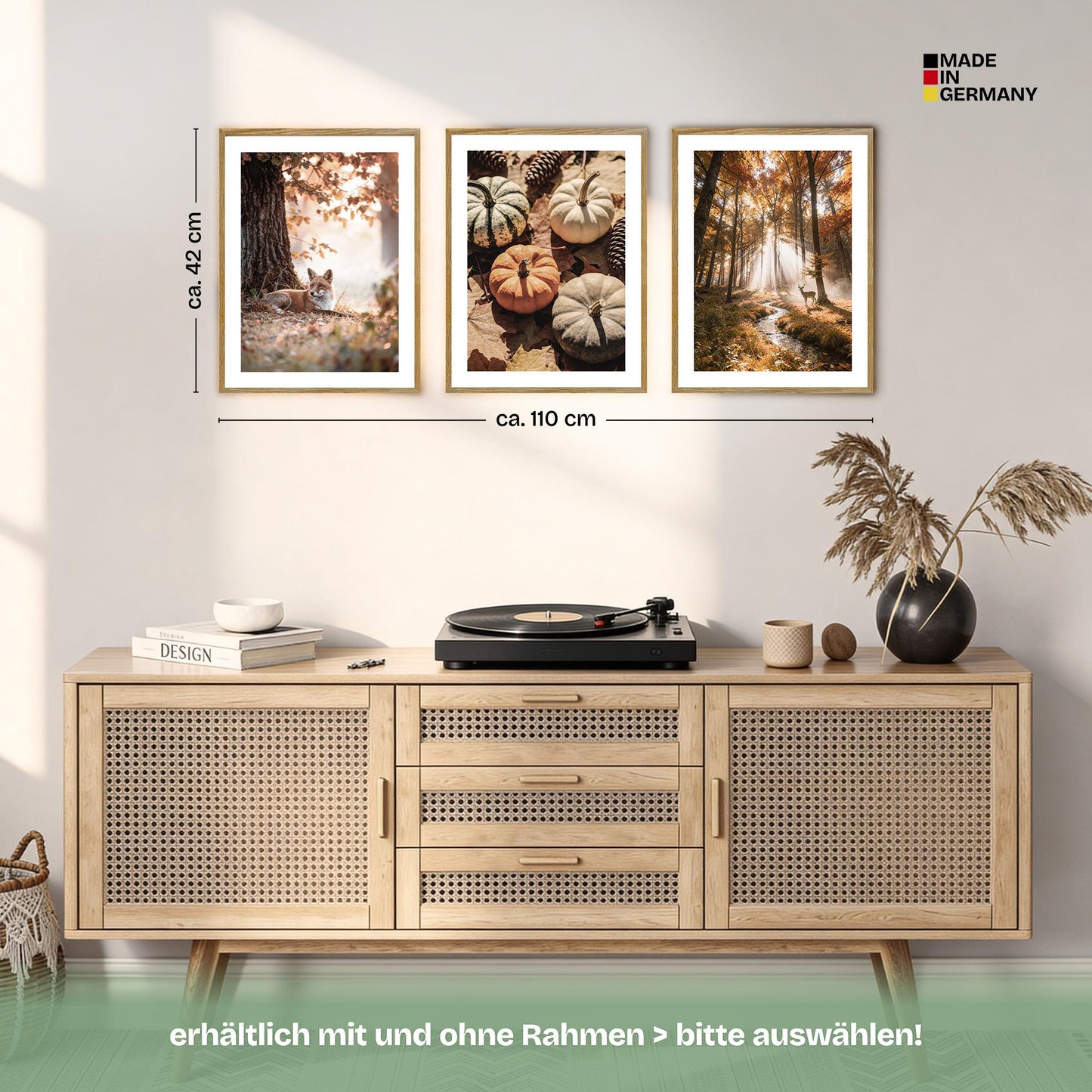 Poster Set Herbst Momente 1 Bilderwand Wandbilder Herbst ARTFAVES
