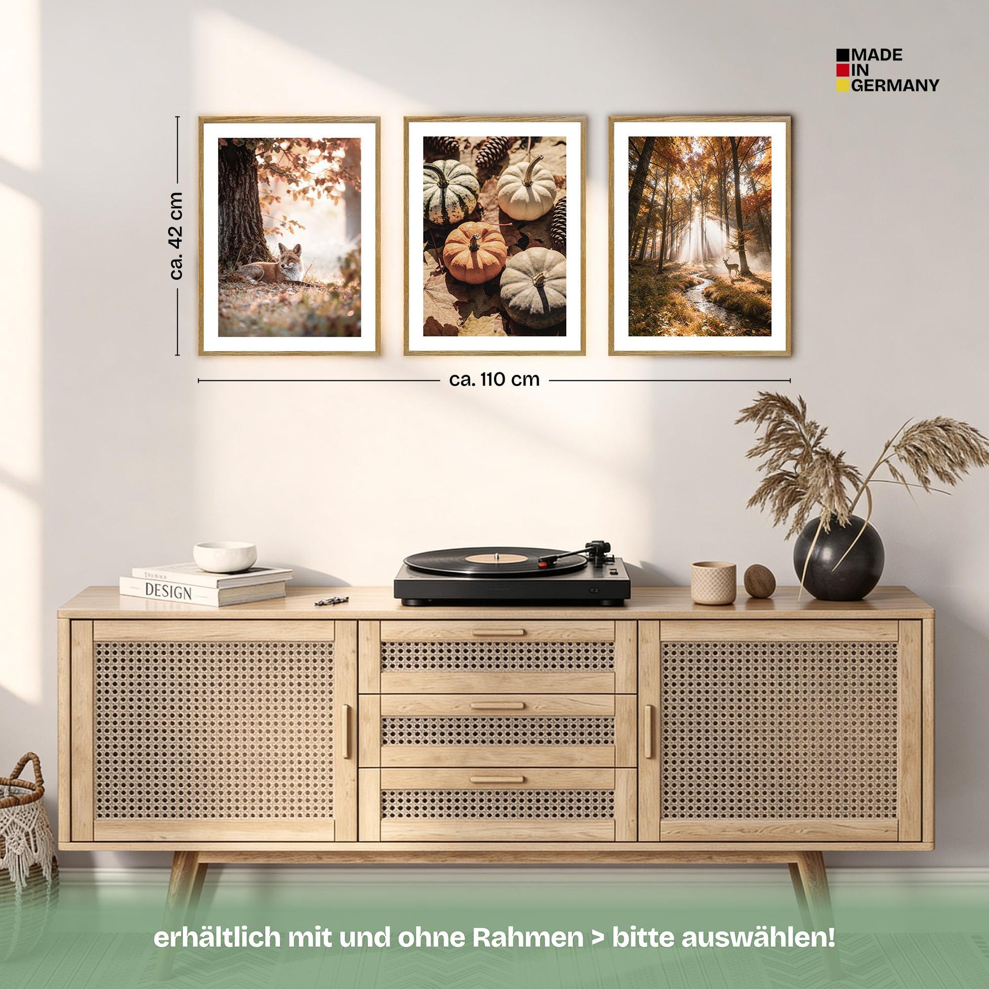 Poster Set Herbst Momente 1 Bilderwand Wandbilder Herbst ARTFAVES
