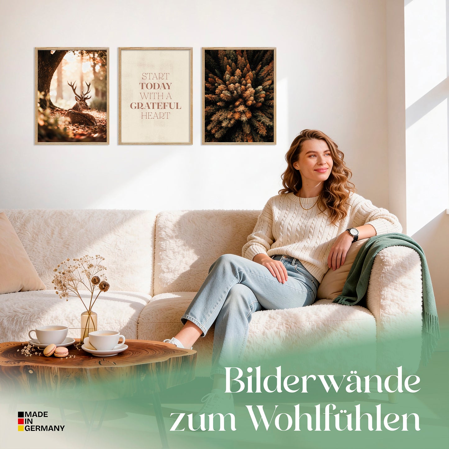Poster Set Herbst Wald Bilderwand Wandbilder Herbst ARTFAVES