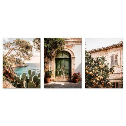 Poster Set La Dulce Vida Española Trio I mehrteilige Bilderwand I Wandbilder Sommer