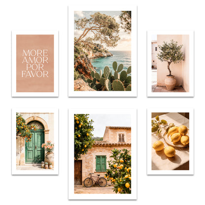 Poster Set La Dulce Vida Española I mehrteilige Bilderwand I Wandbilder Mallorca