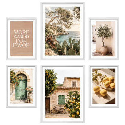 Poster Set La Dulce Vida Española I mehrteilige Bilderwand I Wandbilder Mallorca
