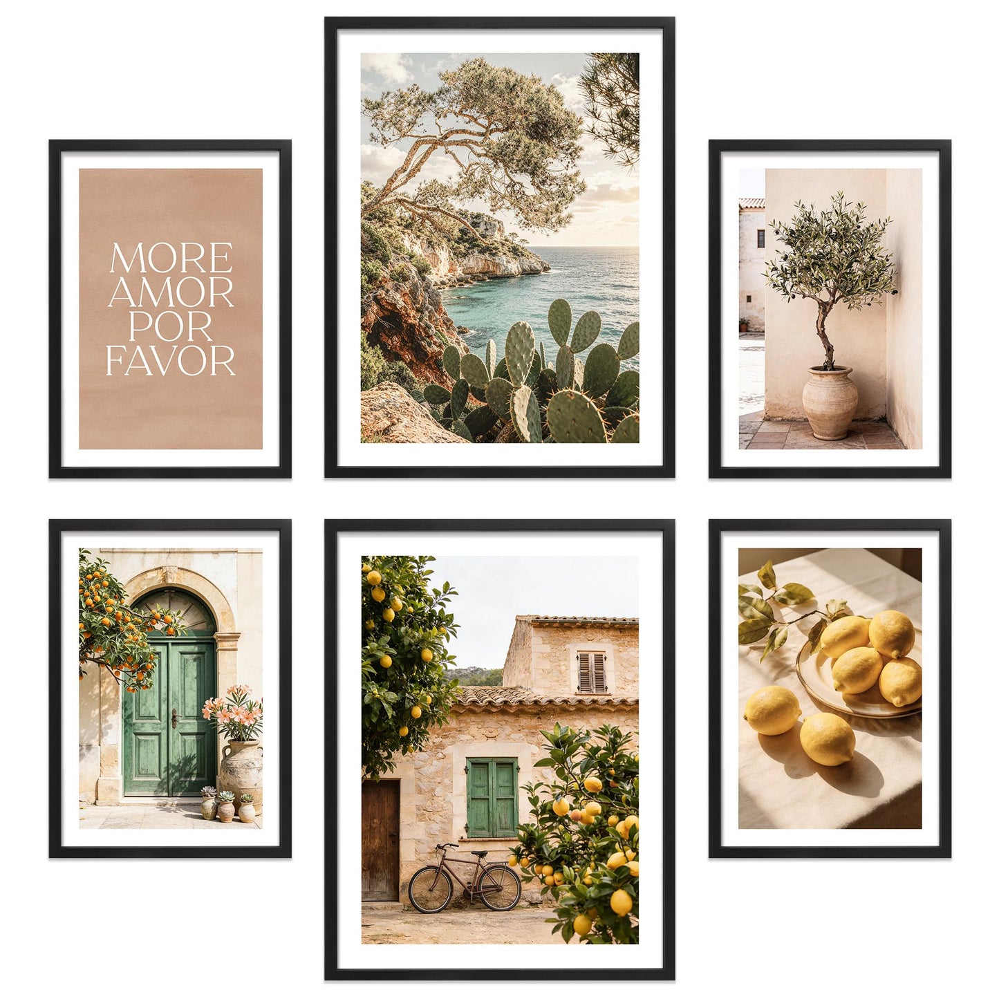 Poster Set La Dulce Vida Española I mehrteilige Bilderwand I Wandbilder Mallorca