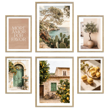Poster Set La Dulce Vida Española I mehrteilige Bilderwand I Wandbilder Mallorca