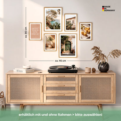 Poster Set La Dulce Vida Española Bilderwand Wandbilder Mallorca ARTFAVES