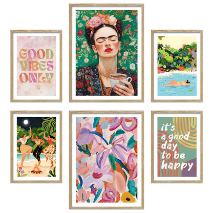 Poster Set Mixed Arts Bilderwand Wandbilder Abstrakte-Kunst ARTFAVES