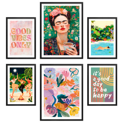 Poster Set Mixed Arts I mehrteilige Bilderwand I Wandbilder Abstrakte-Kunst