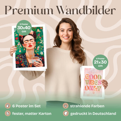 Poster Set Mixed Arts Bilderwand Wandbilder Abstrakte-Kunst ARTFAVES
