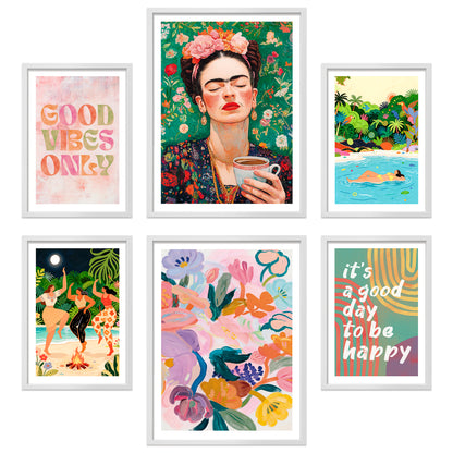 Poster Set Mixed Arts I mehrteilige Bilderwand I Wandbilder Abstrakte-Kunst