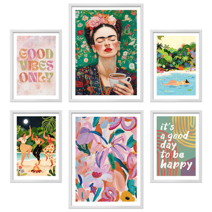 Poster Set Mixed Arts I mehrteilige Bilderwand I Wandbilder Abstrakte-Kunst
