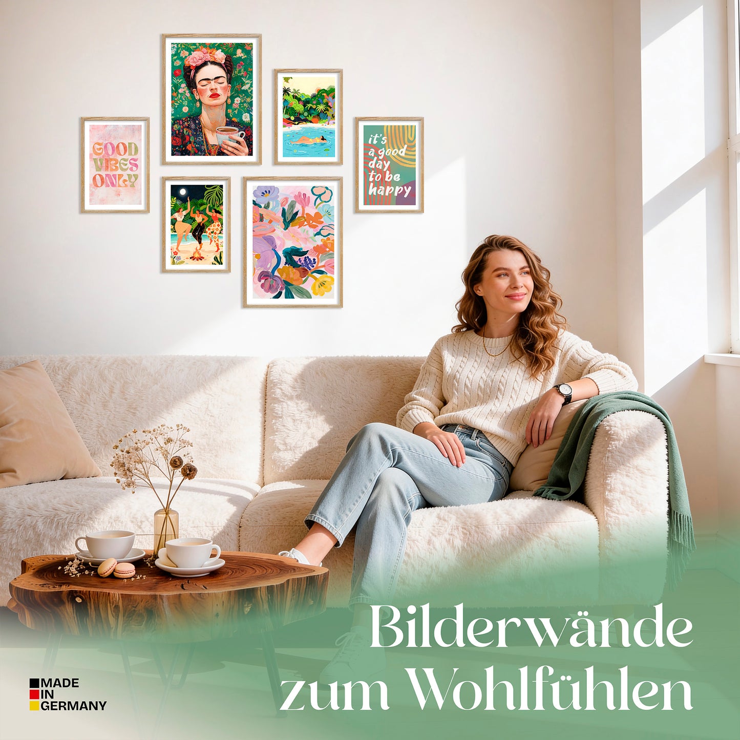 Poster Set Mixed Arts Bilderwand Wandbilder Abstrakte-Kunst ARTFAVES
