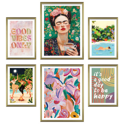 Poster Set Mixed Arts I mehrteilige Bilderwand I Wandbilder Abstrakte-Kunst