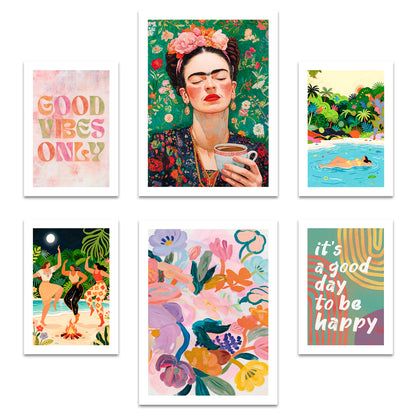 Poster Set Mixed Arts I mehrteilige Bilderwand I Wandbilder Abstrakte-Kunst