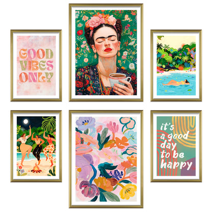 Poster Set Mixed Arts I mehrteilige Bilderwand I Wandbilder Abstrakte-Kunst