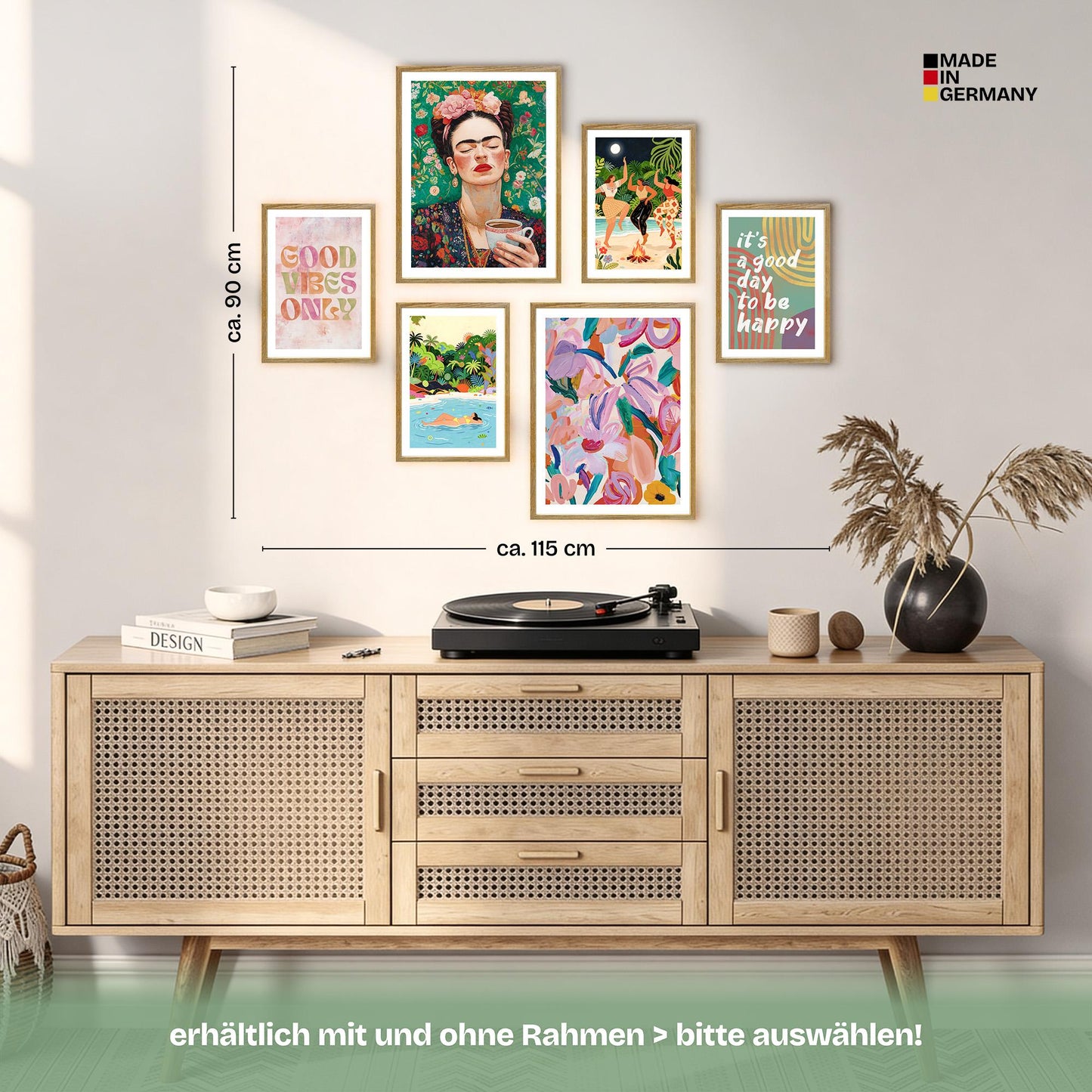 Poster Set Mixed Arts Bilderwand Wandbilder Abstrakte-Kunst ARTFAVES