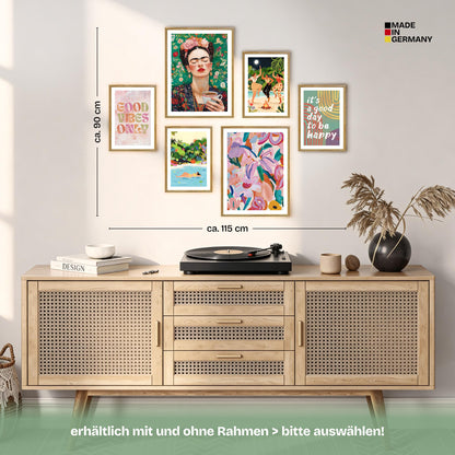 Poster Set Mixed Arts Bilderwand Wandbilder Abstrakte-Kunst ARTFAVES