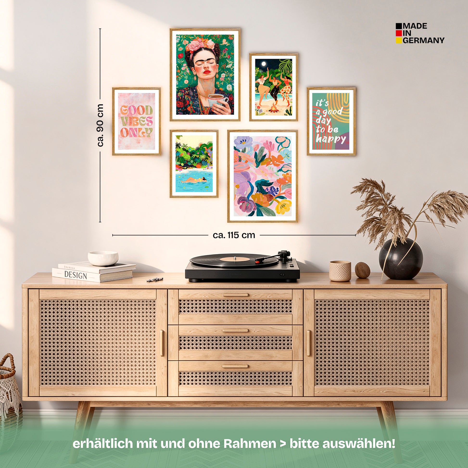 Poster Set Mixed Arts Bilderwand Wandbilder Abstrakte-Kunst ARTFAVES