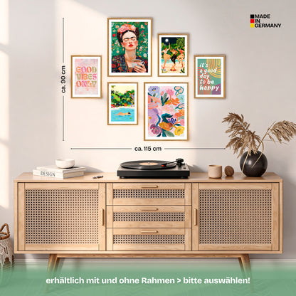 Poster Set Mixed Arts Bilderwand Wandbilder Abstrakte-Kunst ARTFAVES