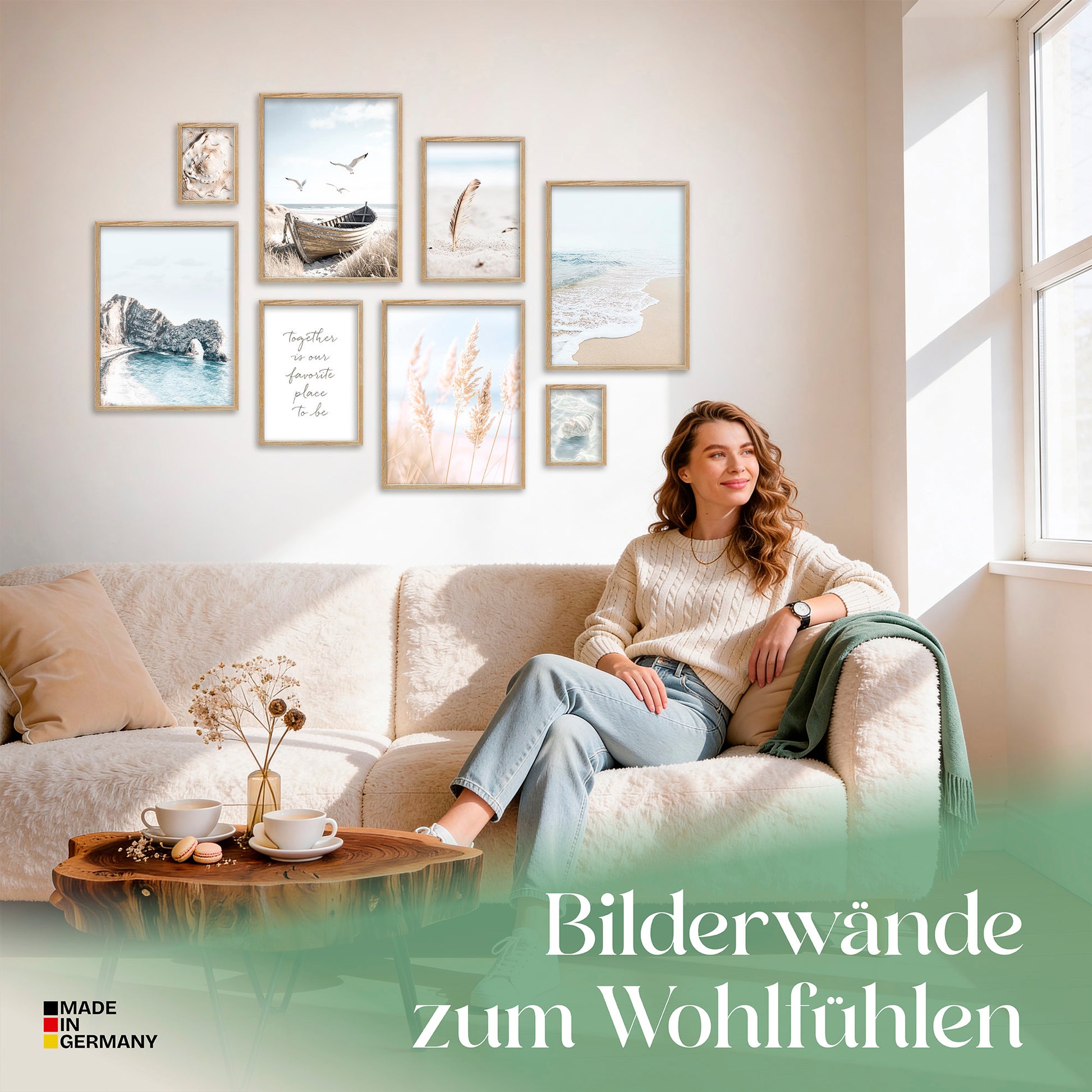 Poster Set North Sea Magic Bilderwand Wandbilder Maritim ARTFAVES