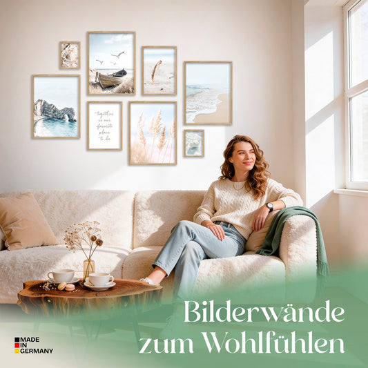 Poster Set North Sea Magic Bilderwand Wandbilder Maritim ARTFAVES