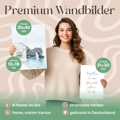 Poster Set North Sea Magic Bilderwand Wandbilder Maritim ARTFAVES