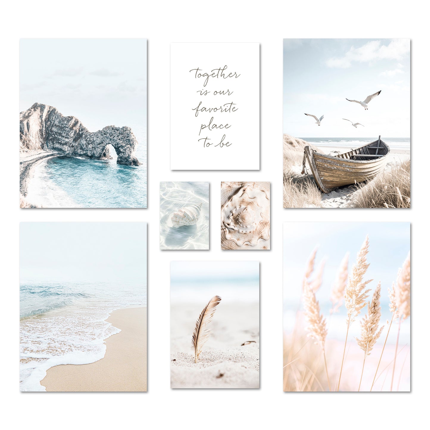 Poster Set North Sea Magic I mehrteilige Bilderwand I Wandbilder Maritim