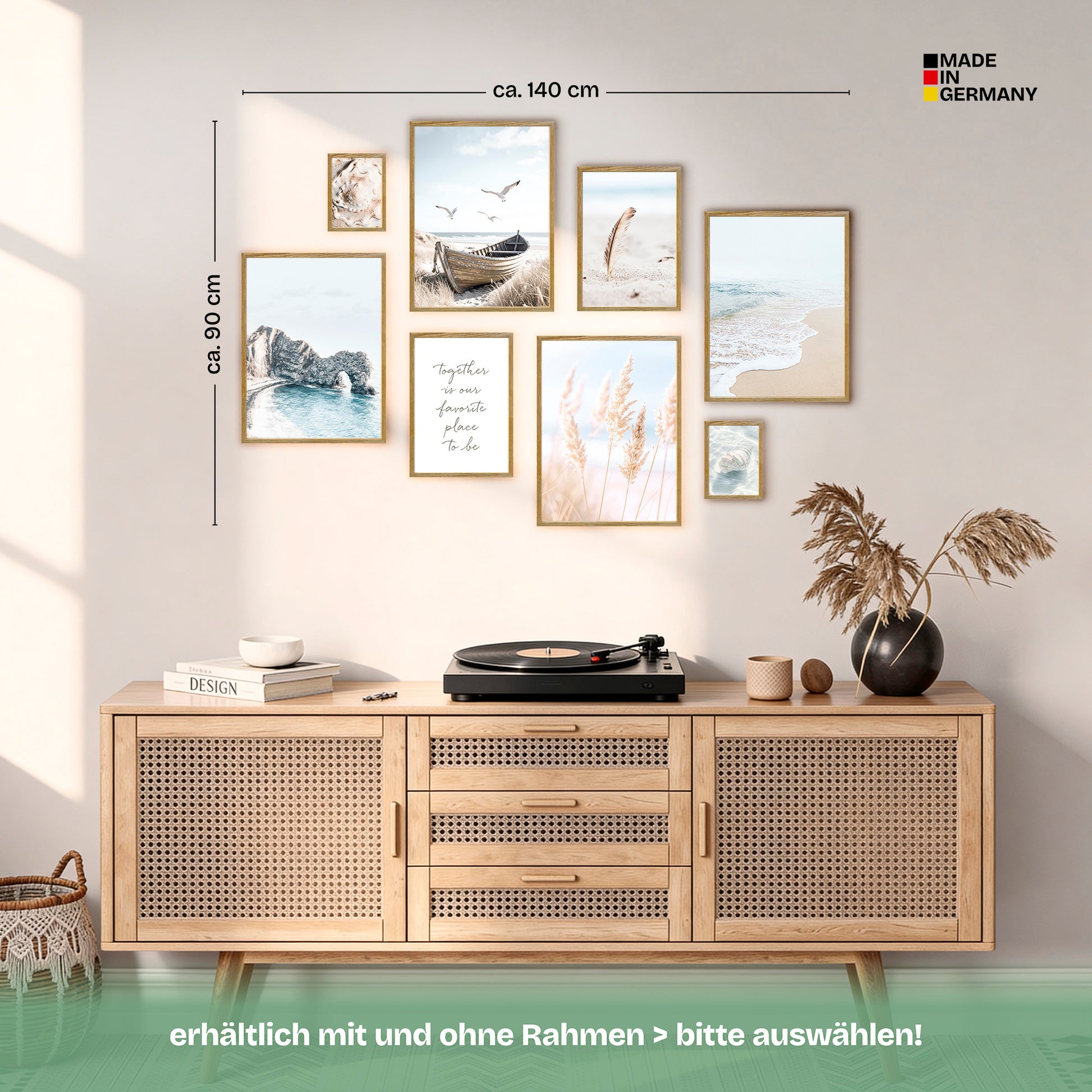 Poster Set North Sea Magic Bilderwand Wandbilder Maritim ARTFAVES