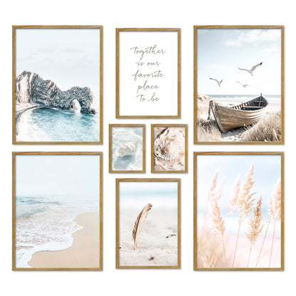 Poster Set North Sea Magic Bilderwand Wandbilder Maritim ARTFAVES