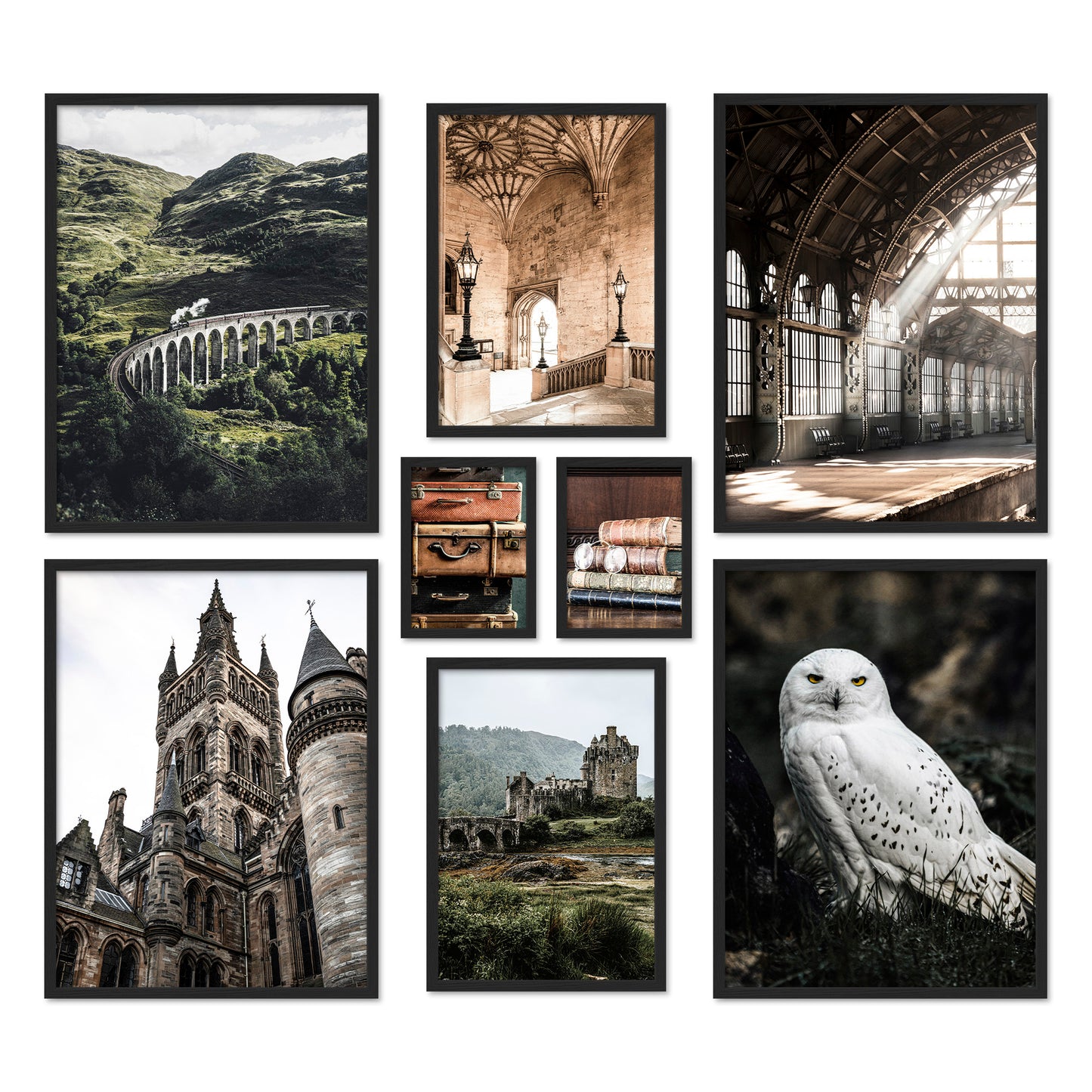 Poster Set Potterhead I mehrteilige Bilderwand I Wandbilder Potter