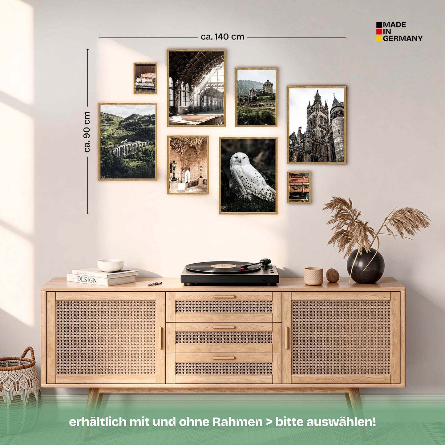 Poster Set Potterhead Bilderwand Wandbilder Potter ARTFAVES
