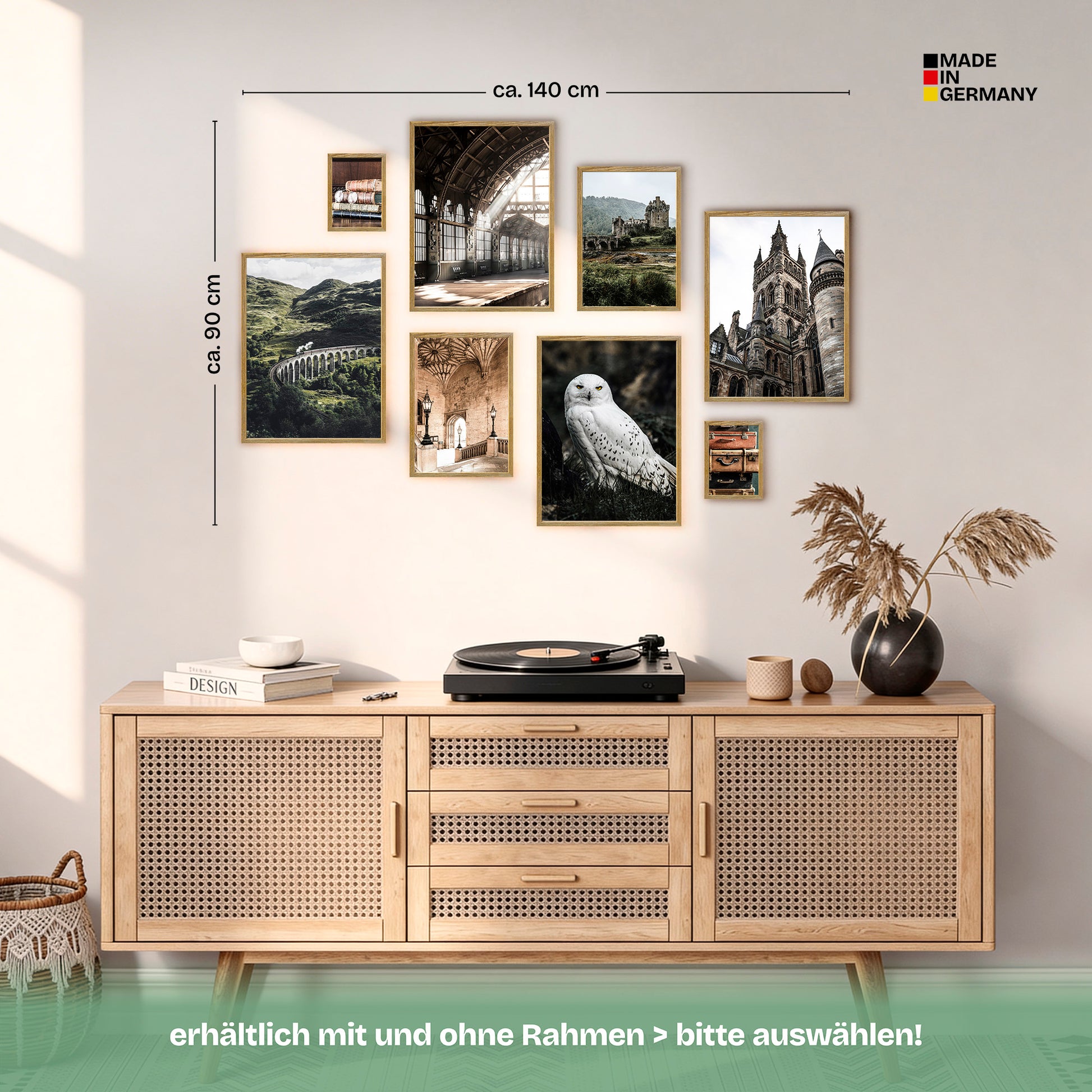 Poster Set Potterhead Bilderwand Wandbilder Potter ARTFAVES