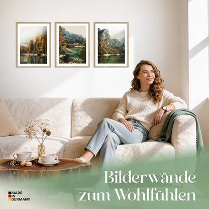 Poster Set Pragser Wildsee Herbst Bilderwand Wandbilder Tirol ARTFAVES