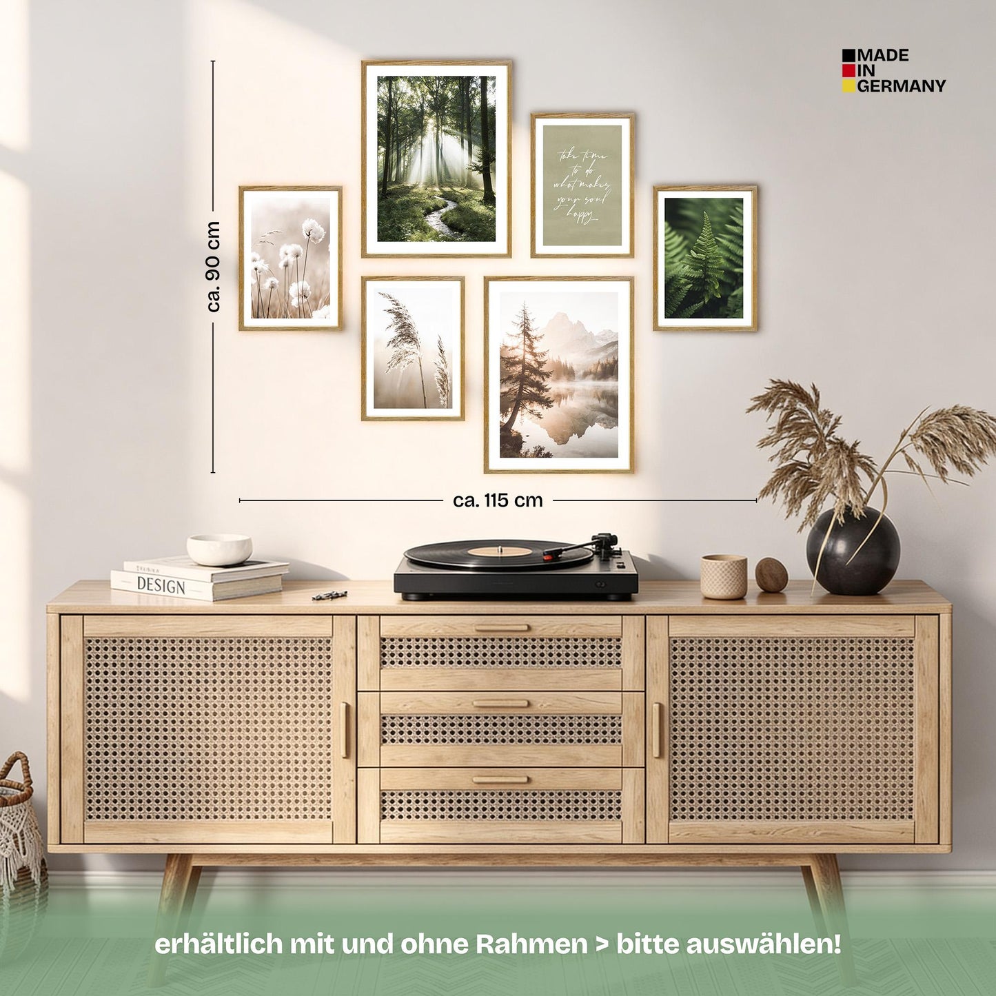 Poster Set Simplicity Nature Bilderwand Wandbilder Wald ARTFAVES