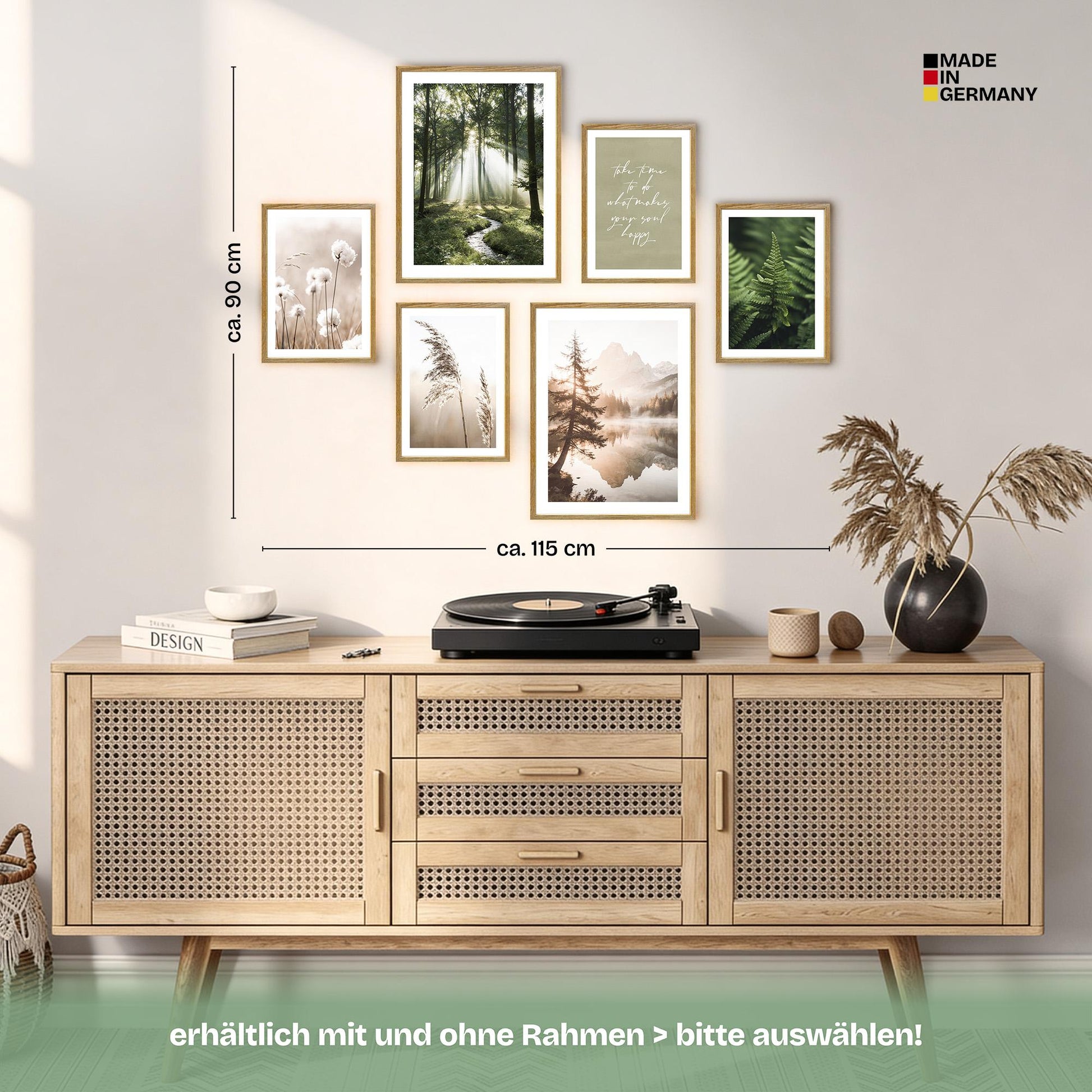 Poster Set Simplicity Nature Bilderwand Wandbilder Wald ARTFAVES
