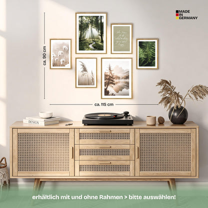 Poster Set Simplicity Nature Bilderwand Wandbilder Wald ARTFAVES
