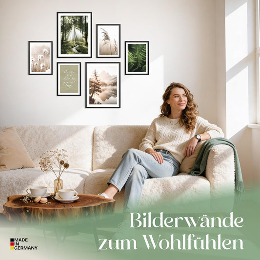 Poster Set Simplicity Nature Bilderwand Wandbilder Wald ARTFAVES