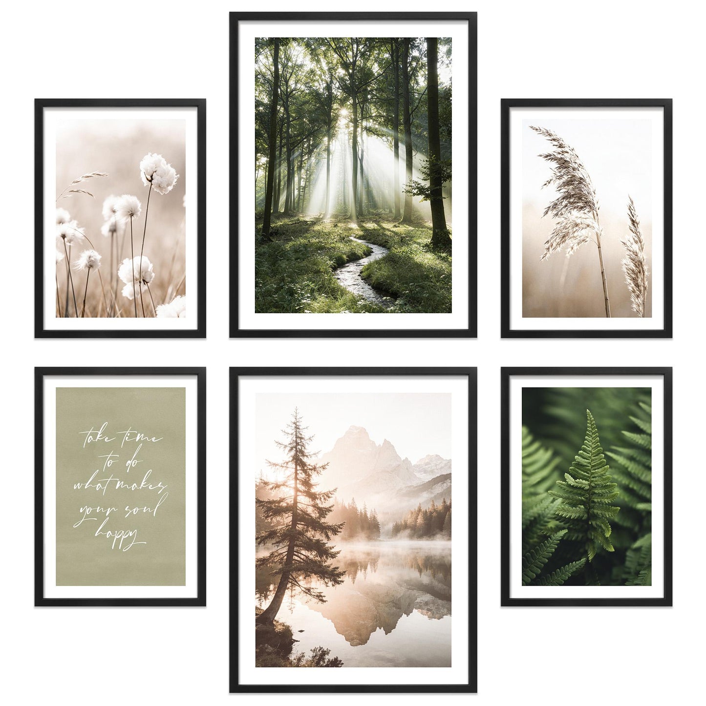 Poster Set Simplicity Nature Bilderwand Wandbilder Wald ARTFAVES