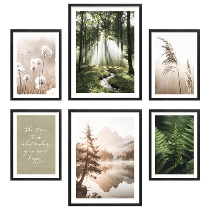Poster Set Simplicity Nature Bilderwand Wandbilder Wald ARTFAVES