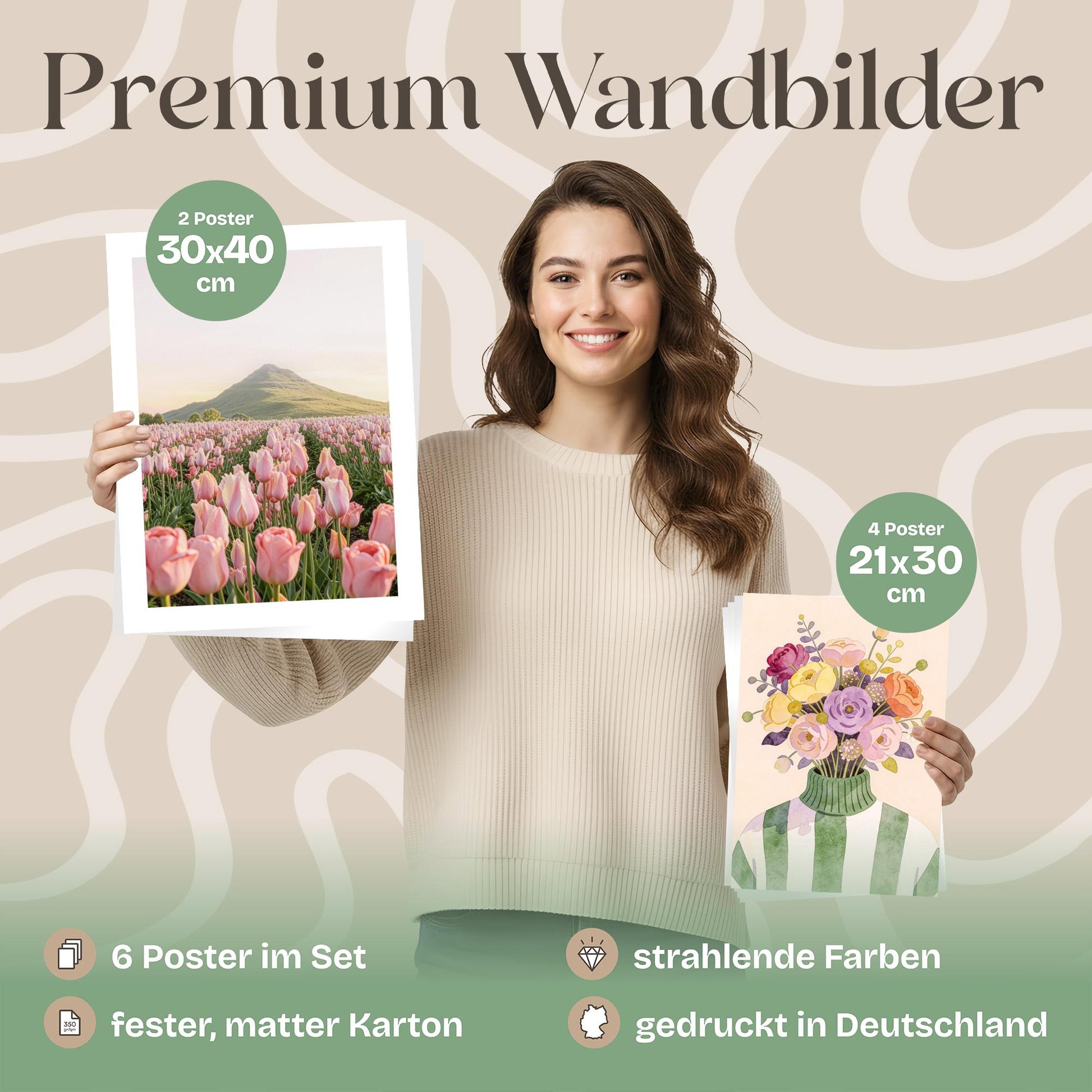 Poster Set Spring Dreams Bilderwand Wandbilder Fruehling ARTFAVES