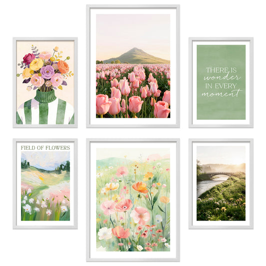 Poster Set Spring Dreams Bilderwand Wandbilder Fruehling ARTFAVES
