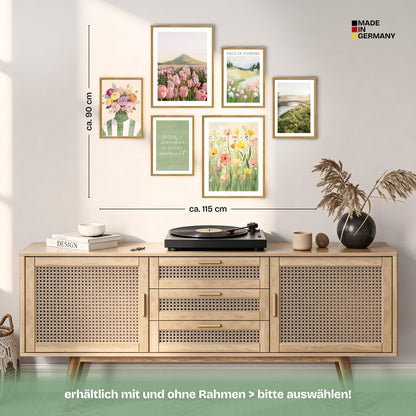 Poster Set Spring Dreams Bilderwand Wandbilder Fruehling ARTFAVES