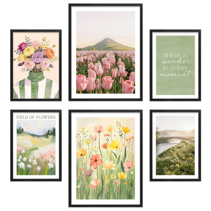 Poster Set Spring Dreams I mehrteilige Bilderwand I Wandbilder Fruehling